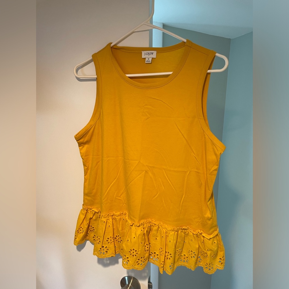 Yellow sleeveless top